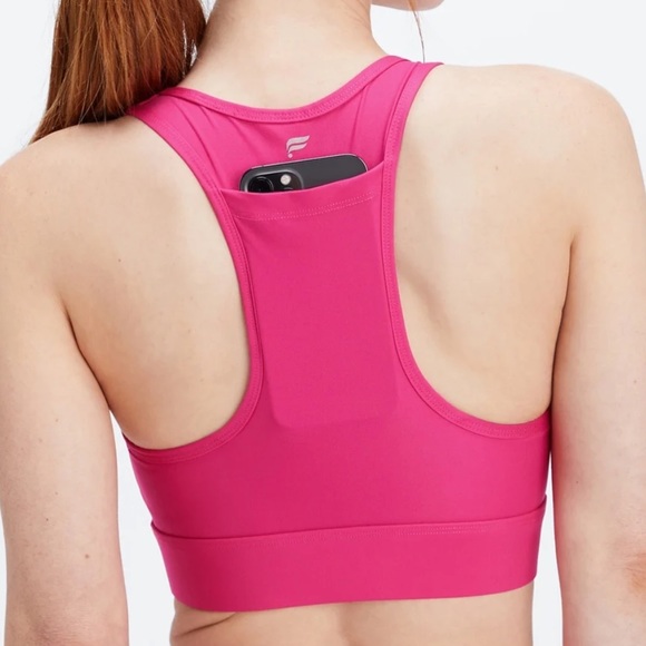 Fabletics medium impact pink cell phone bra - Picture 2 of 2